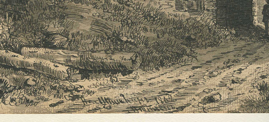 Шишкин Иван Иванович. Пейзаж с руинами 